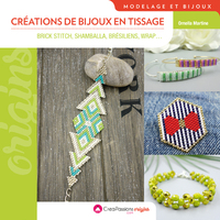 Image de créations de bijoux en tissage : brick stitch, shamballa , brésiliens, wrap