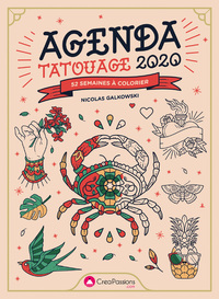 Picture of Agenda Tatouage 2020 - 52 semaines à colorier