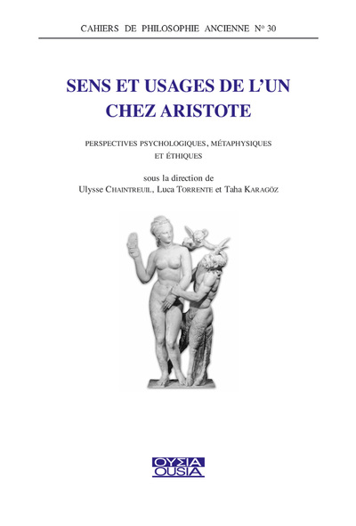 Picture of Sens et usages de l'un chez Aristote