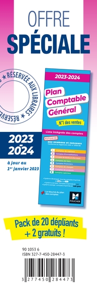 Picture of PACKS 20 ex + 2 gratuits - PCG 2023-2024