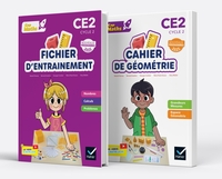 Image de Cap Maths CE2 - Ed. 2026 - Fichier nombres et calculs + cahier de géométrie-mesure