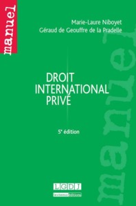 Image de DROIT INTERNATIONAL PRIVÉ - 5ÈME ÉDITION