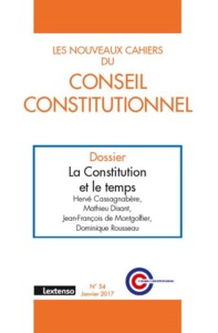 Picture of LES NOUVEAUX CAHIERS DU CONSEIL CONSTITUTIONNEL N 54 OCTOBRE 2016
