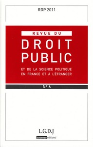 Image de REVUE DU DROIT PUBLIC N 6 2011
