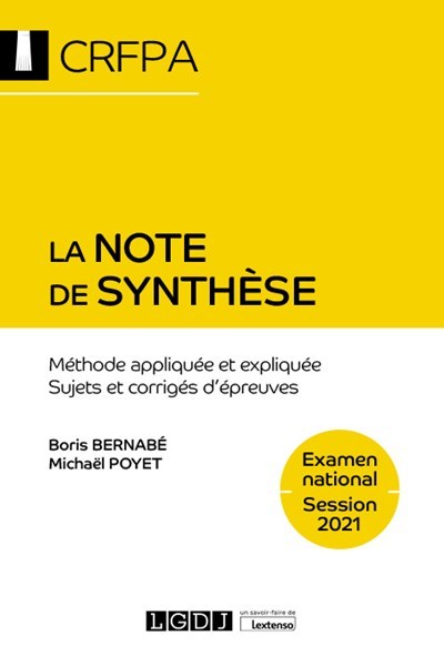 Picture of La note de synthèse