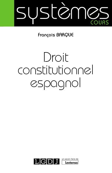 Picture of Droit constitutionnel espagnol