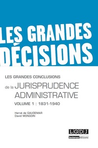 Picture of LES GRANDES CONCLUSIONS DE LA JURISPRUDENCE ADMINISTRATIVE
