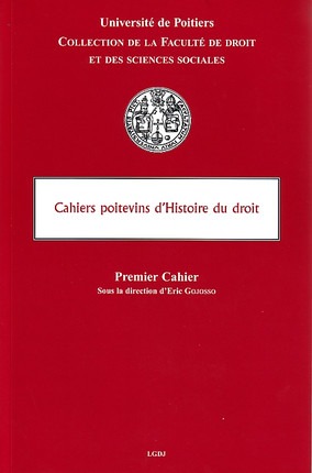 Picture of LES CAHIERS POITEVINS D'HISTOIRE DU DROIT