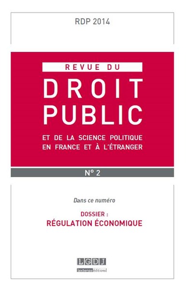 Picture of REVUE DU DROIT PUBLICN N 2 2014