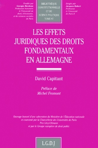 Image de LES EFFETS JURIDIQUES DES DROITS FONDAMENTAUX EN ALLEMAGNE