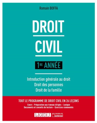 Picture of DROIT CIVIL 1RE ANNEE - 1RE EDITION