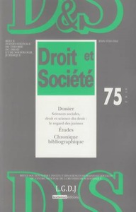 Image de REVUE DROIT ET SOCIETE N 75 - 2010