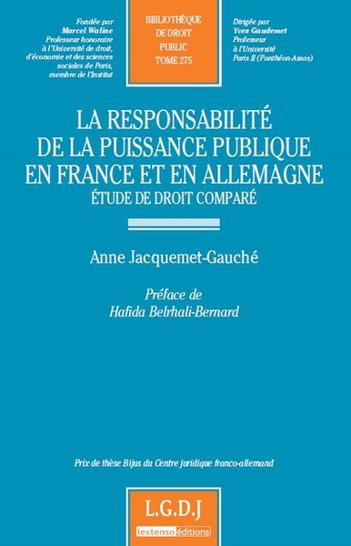 Picture of la responsabilité de la puissance publique en france et en allemagne