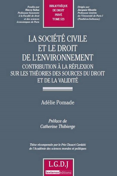 Picture of la société civile et le droit de l'environnement - contribution à la réflexion s