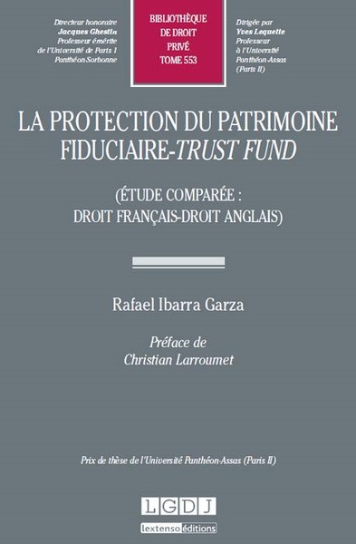 Image de la protection du patrimoine fiduciaire - trust fund (étude comparée : droit fran