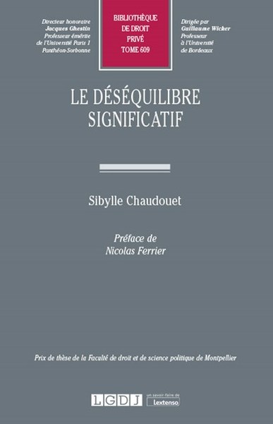 Image de Le déséquilibre significatif