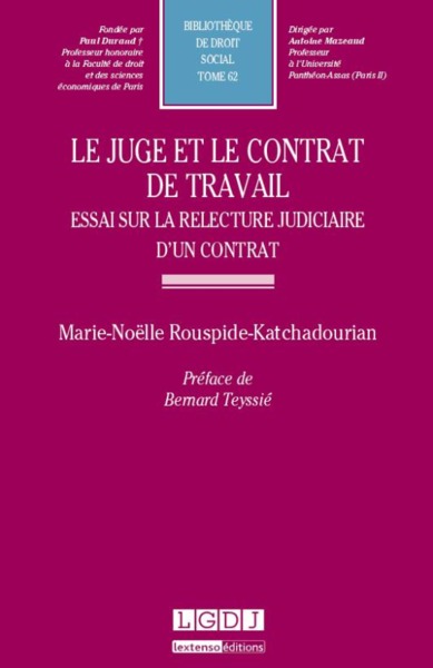 Picture of le juge et le contrat de travail