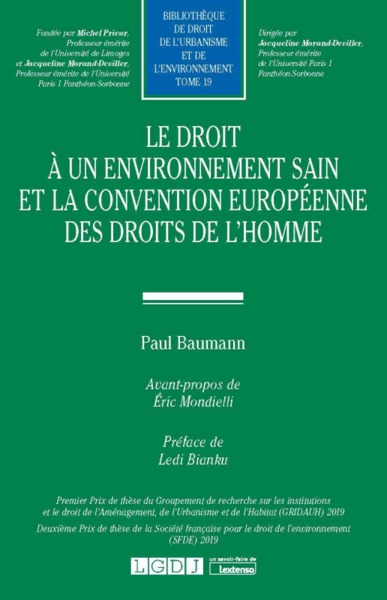 Picture of Le droit à un environnement sain et la Convention européenne des droits de l'homme