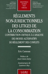Picture of règlements non-juridictionnels des litiges de la consommation