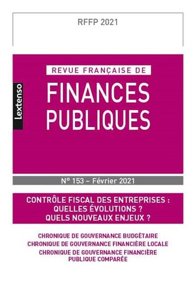 Image de Revue Française de Finances Publiques n°153 - Février 2021