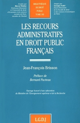 Picture of les recours administratifs en droit public français