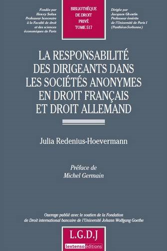 Image de la responsabilité des dirigeants dans les sociétés anonymes en droit français et