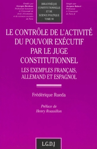 Image de le contrôle de l'activité du pouvoir exécutif par le juge constitutionnel