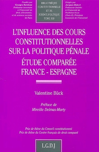Image de l'influence des cours constitutionnelles sur la politique pénale