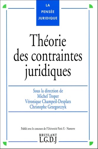 Picture of THÉORIE DES CONTRAINTES JURIDIQUES