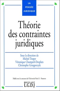 Picture of THÉORIE DES CONTRAINTES JURIDIQUES