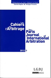 Picture of LES CAHIERS DE L ARBITRAGE N 3 - 2012