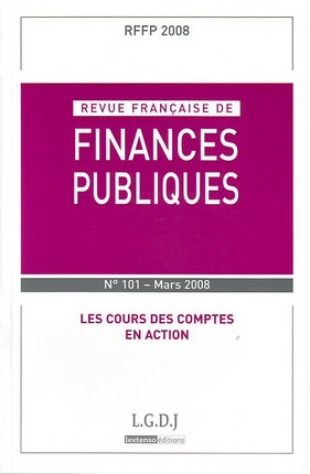 Image de REVUE FRANÇAISE DE FINANCES PUBLIQUES N 101 - 2008