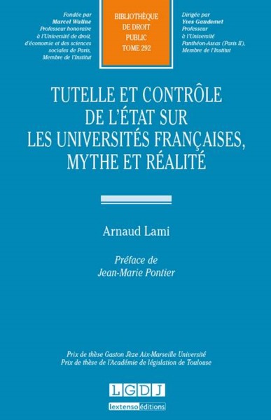 Picture of tutelle et contrôle de l'etat sur les universités françaises, mythe et réalité