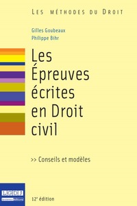 Picture of les épreuves écrites en droit civil - 12ème édition