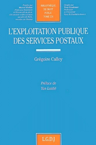 Picture of l'exploitation publique des services postaux