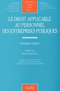 Picture of le droit applicable au personnel des entreprises publiques