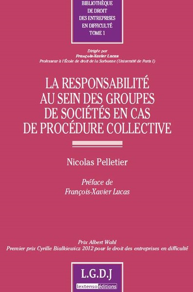 Image de la responsabilité au sein des groupes de sociétés en cas de procédure collective