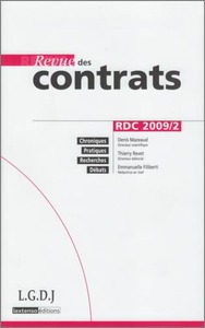 Image de REVUE DES CONTRATS N 2 - 2009