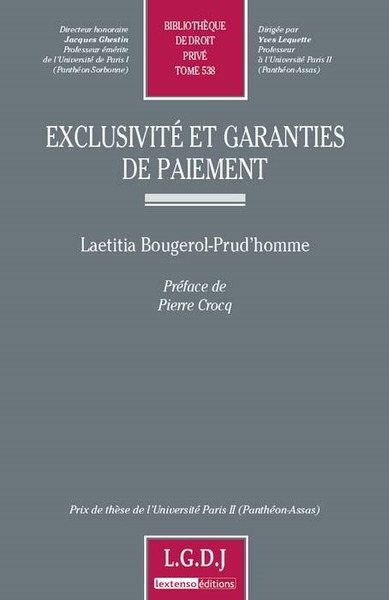 Picture of exclusivité et garanties de paiement