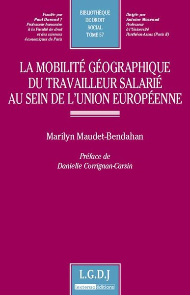 Picture of la mobilité géographique du travailleur salarié au sein de l'union européenne