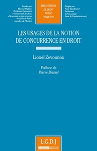 Picture of les usages de la notion de concurrence en droit