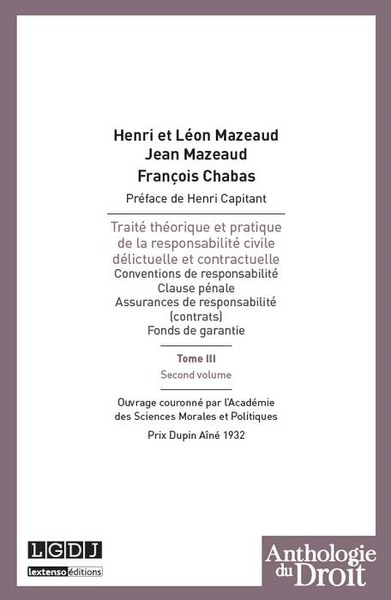 Image de traité théorique et pratique de la responsabilité civile délictuelle et contract