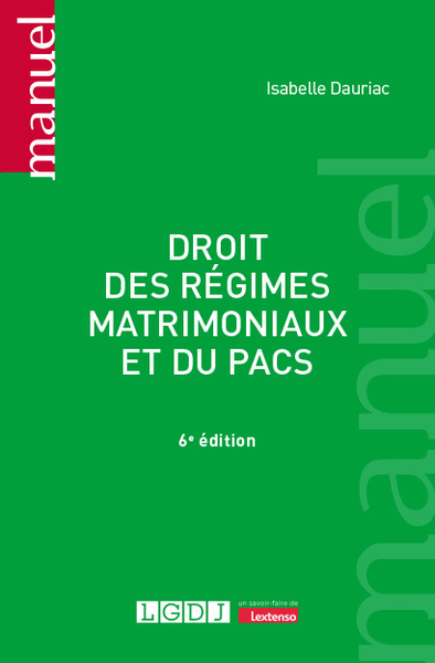 Image de Droit des régimes matrimoniaux et du PACS