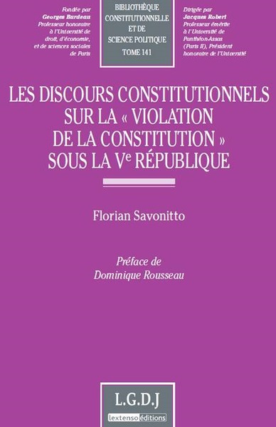 Image de les discours constitutionnels sur la violation de la constitution sous la ve rép