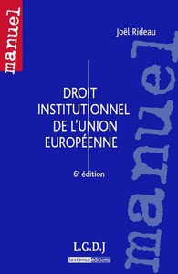 Image de droit institutionnel de l'union européenne - 6ème édition