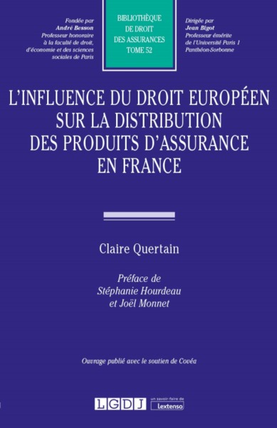 Picture of L'influence du droit européen sur la distribution des produits d'assurance en France