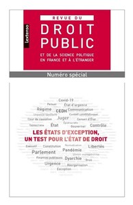 Picture of Les États d'exception, un test pour l'État de droit (Revue du Droit Public - Numéro spécial)