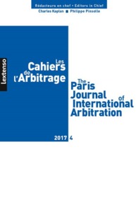 Picture of LES CAHIERS DE L ARBITRAGE N 4-2017