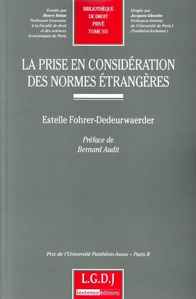 Image de la prise en considération des normes étrangères
