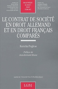 Image de le contrat de société en droit allemand et en droit français comparés